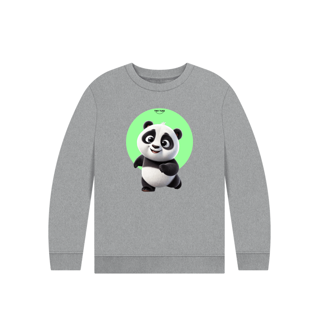Athletic Grey Printed Kids Jumper