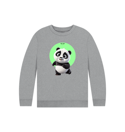 Athletic Grey Printed Kids Jumper