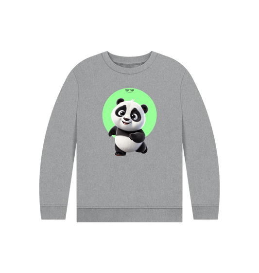 Athletic Grey Printed Kids Jumper