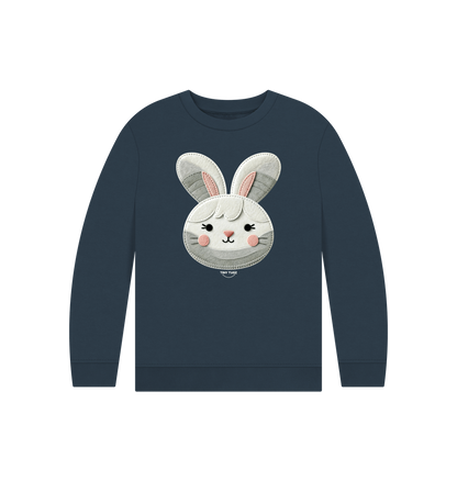 Navy Blue Printed Kids Jumper