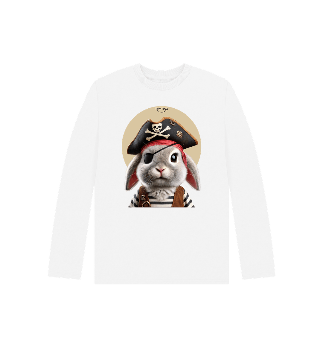 White Printed Kids T-Shirt