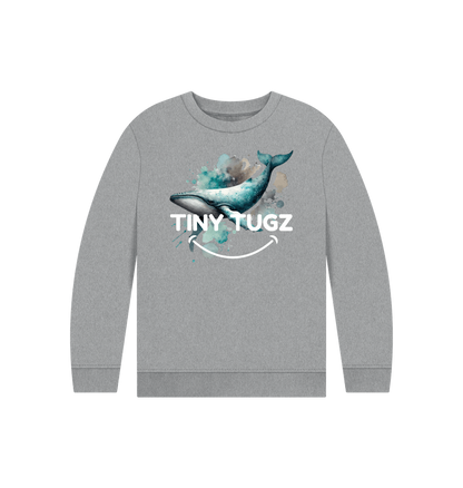Athletic Grey Printed Kids Jumper
