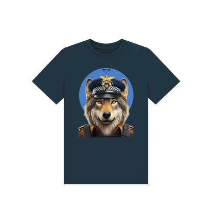 Denim Blue Printed Kids T-Shirt