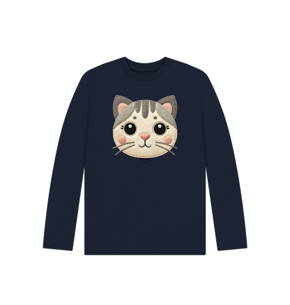 Navy Blue Printed Kids T-Shirt