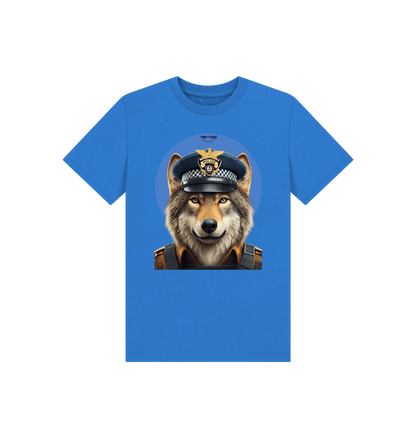 Bright Blue Printed Kids T-Shirt