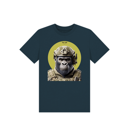 Denim Blue Printed Kids T-Shirt
