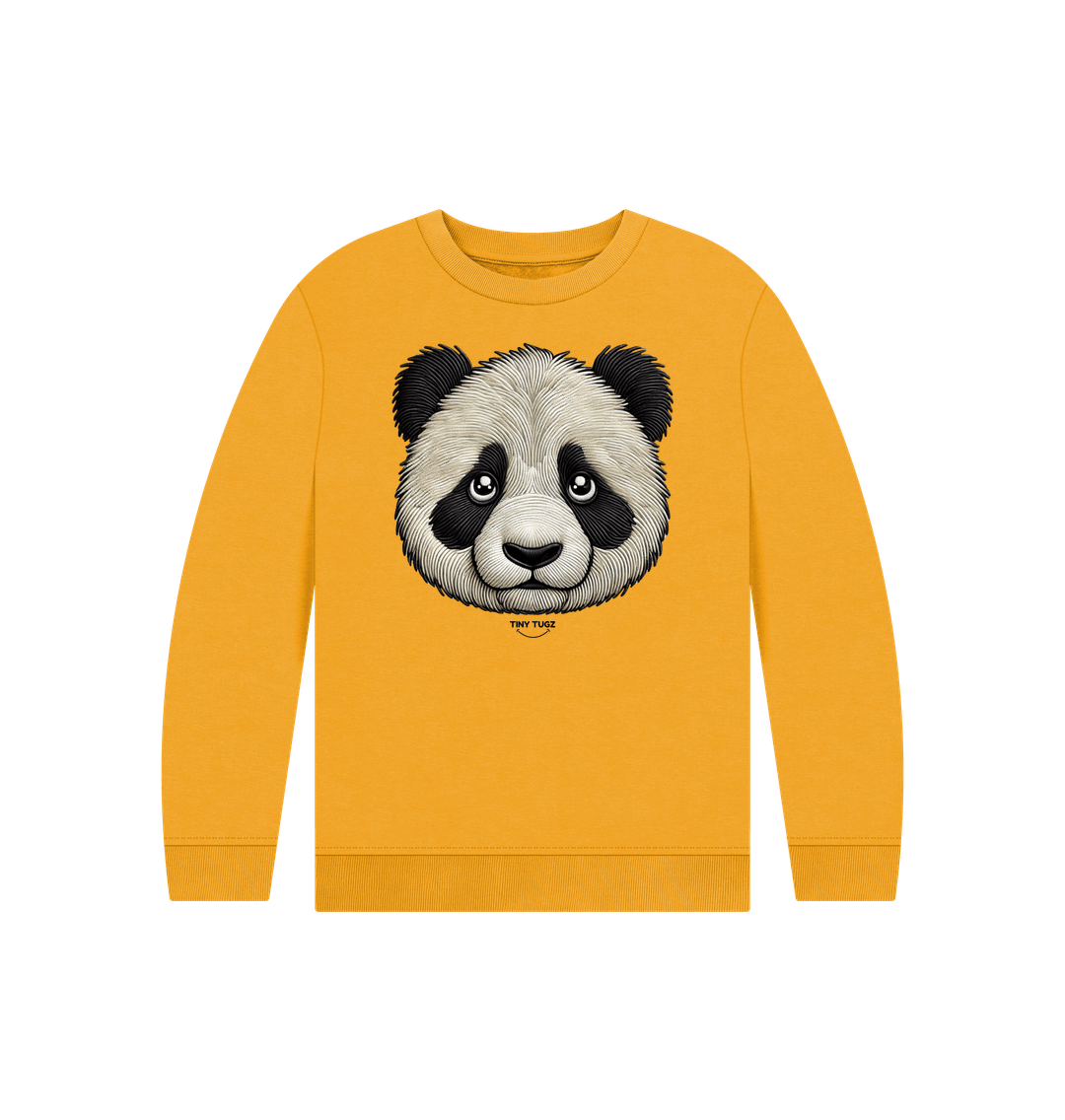 Mustard Printed Kids Jumper