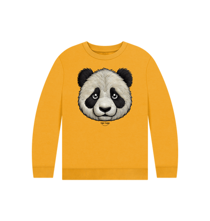 Mustard Printed Kids Jumper