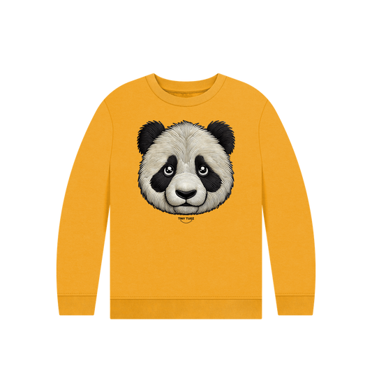 Mustard Printed Kids Jumper