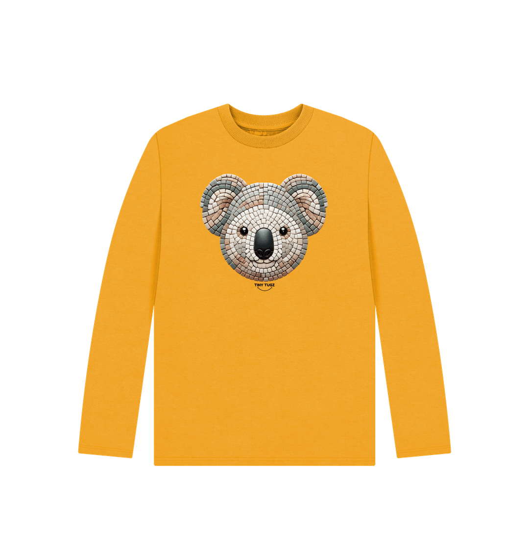 Mustard Printed Kids T-Shirt