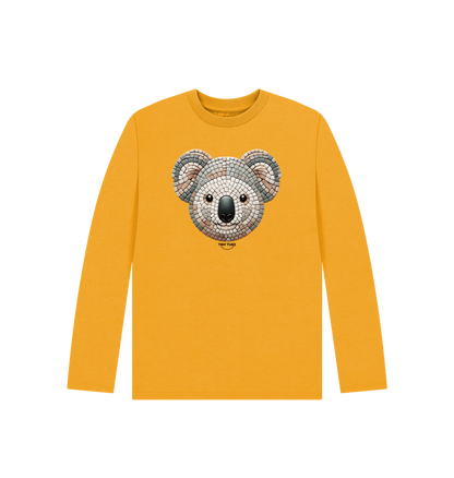Mustard Printed Kids T-Shirt