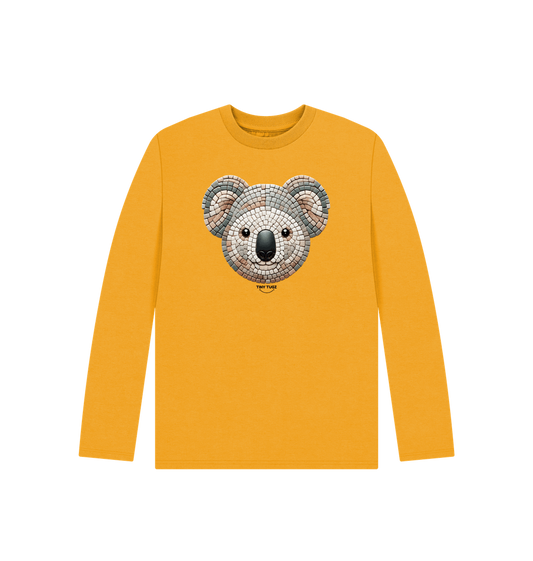 Mustard Printed Kids T-Shirt