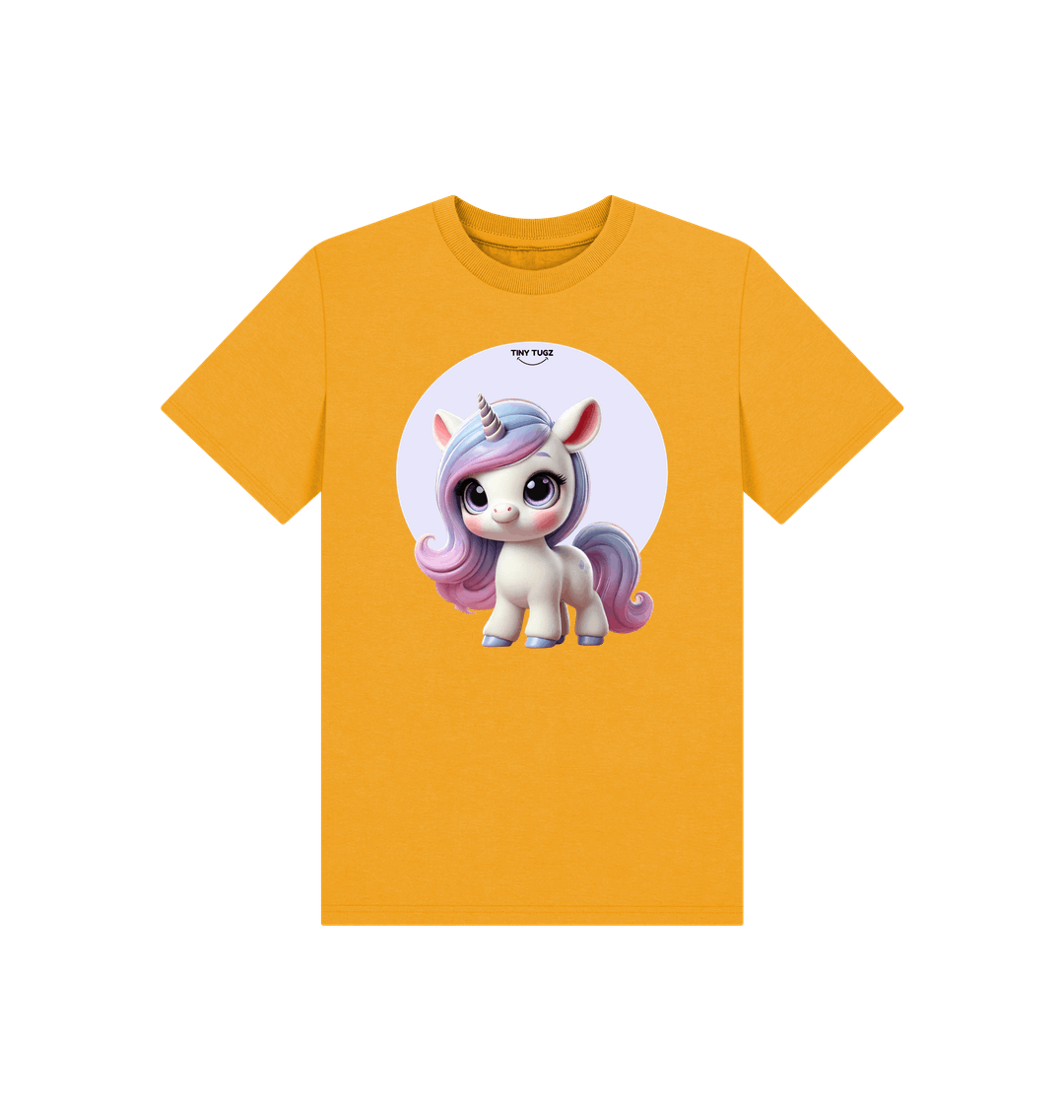 Mustard Printed Kids T-Shirt