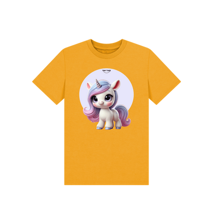 Mustard Printed Kids T-Shirt