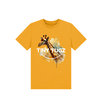 Mustard Printed Kids T-Shirt