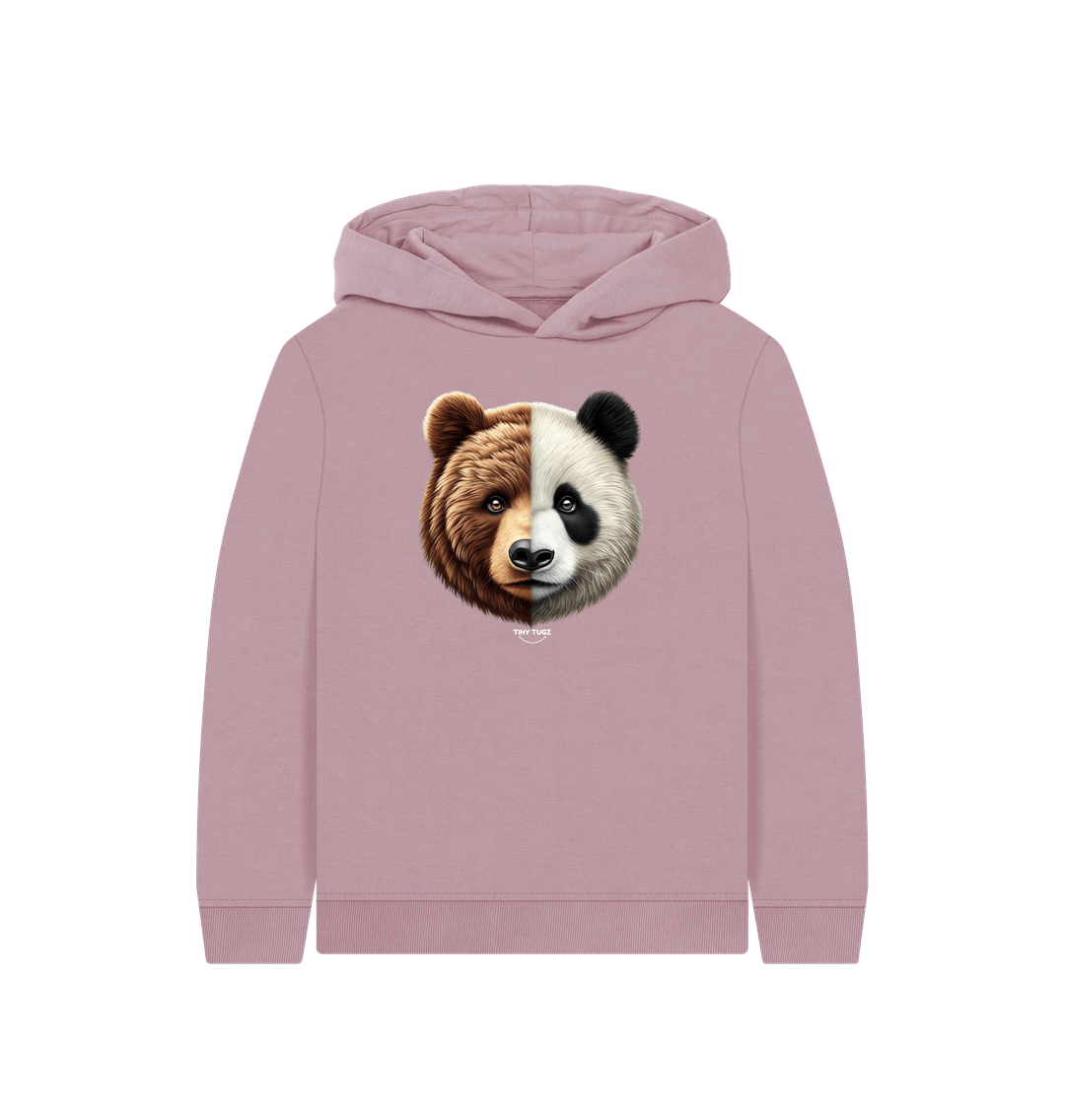 Mauve Printed Kids Hoodie