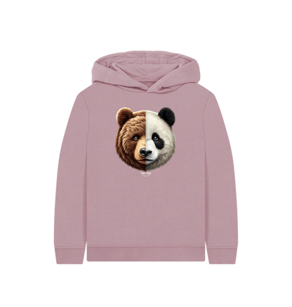 Mauve Printed Kids Hoodie