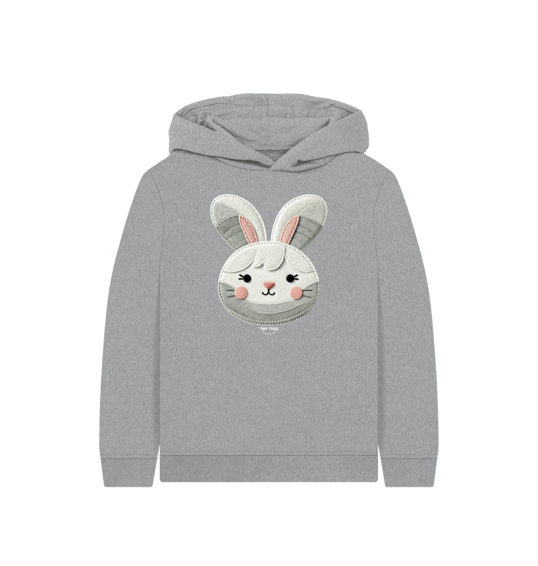 Athletic Grey Printed Kids Hoodie