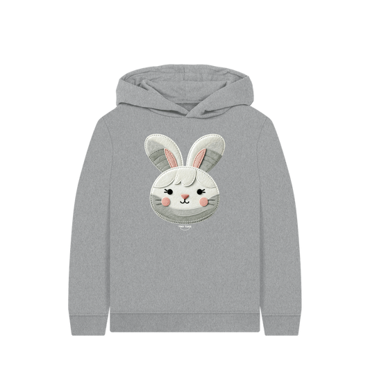 Athletic Grey Printed Kids Hoodie