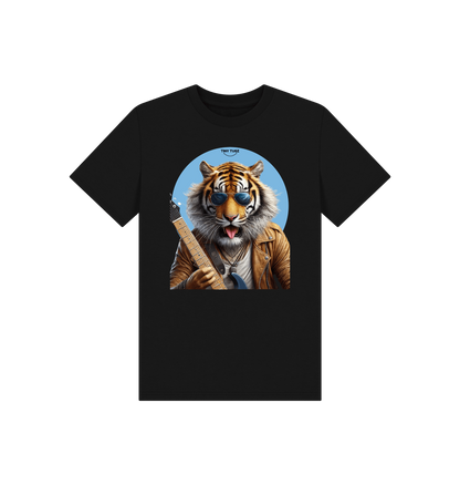 Black Printed Kids T-Shirt