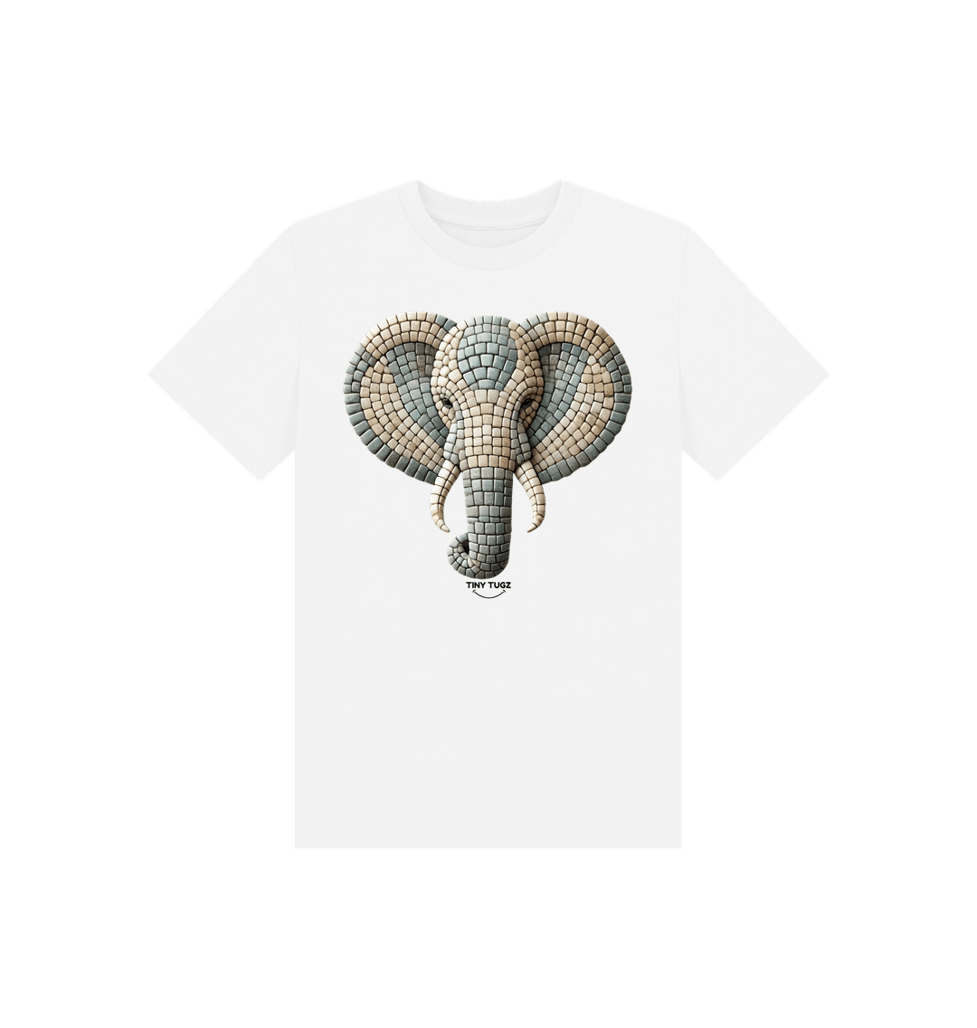 White Printed Kids T-Shirt