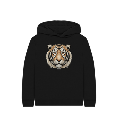 Black Printed Kids Hoodie