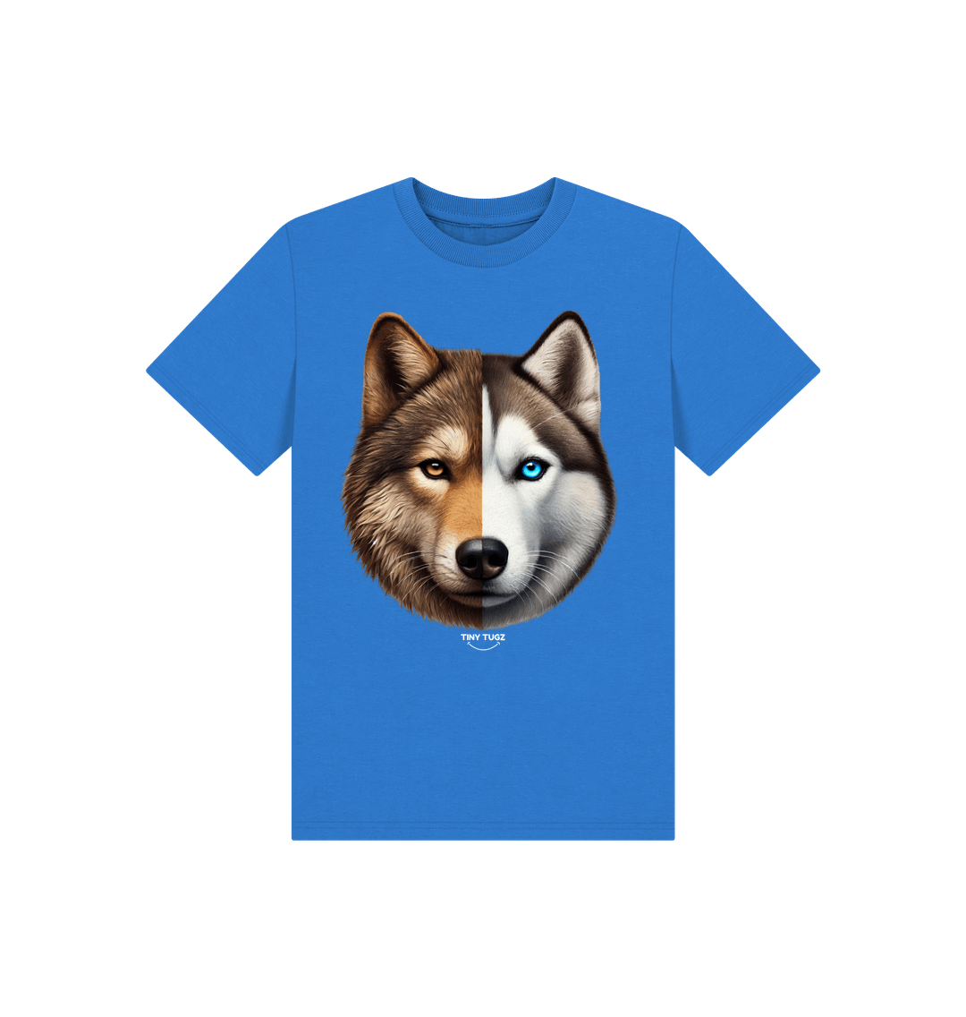 Bright Blue Printed Kids T-Shirt