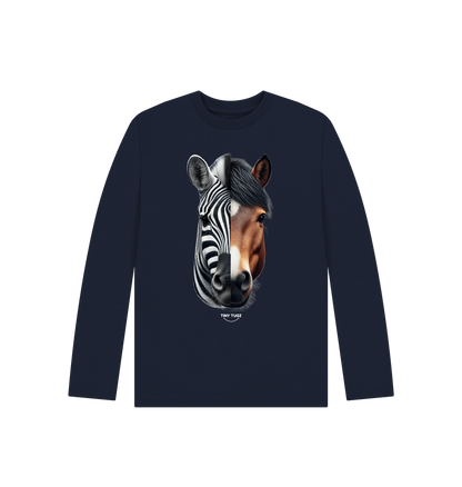 Navy Blue Printed Kids T-Shirt