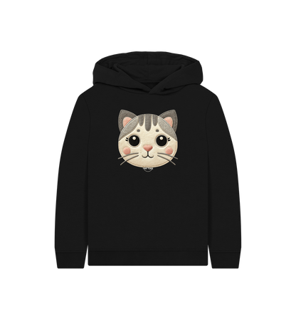 Black Printed Kids Hoodie