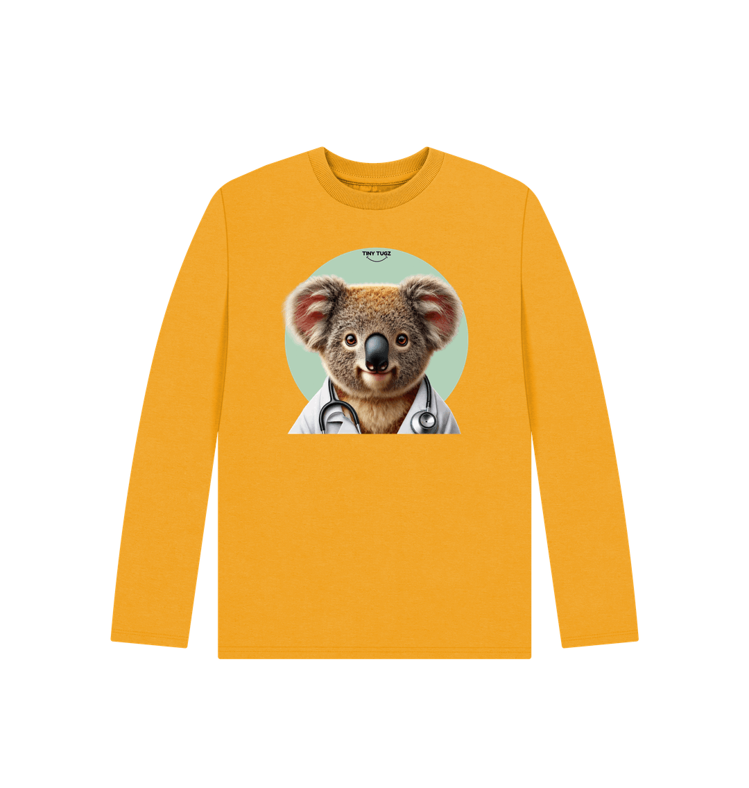 Mustard Printed Kids T-Shirt