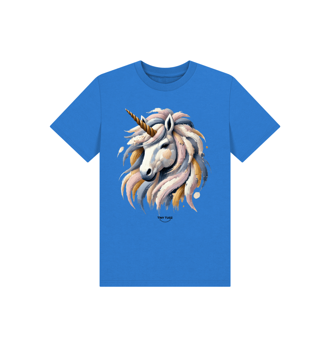 Bright Blue Printed Kids T-Shirt