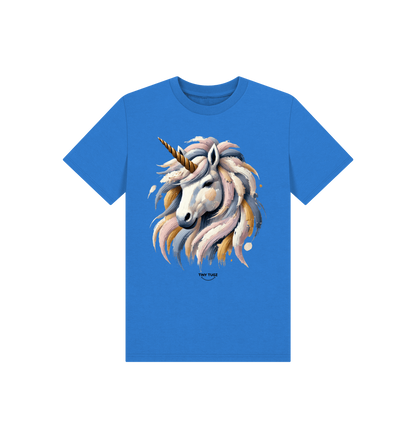 Bright Blue Printed Kids T-Shirt
