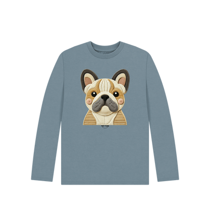 Stone Blue Printed Kids T-Shirt