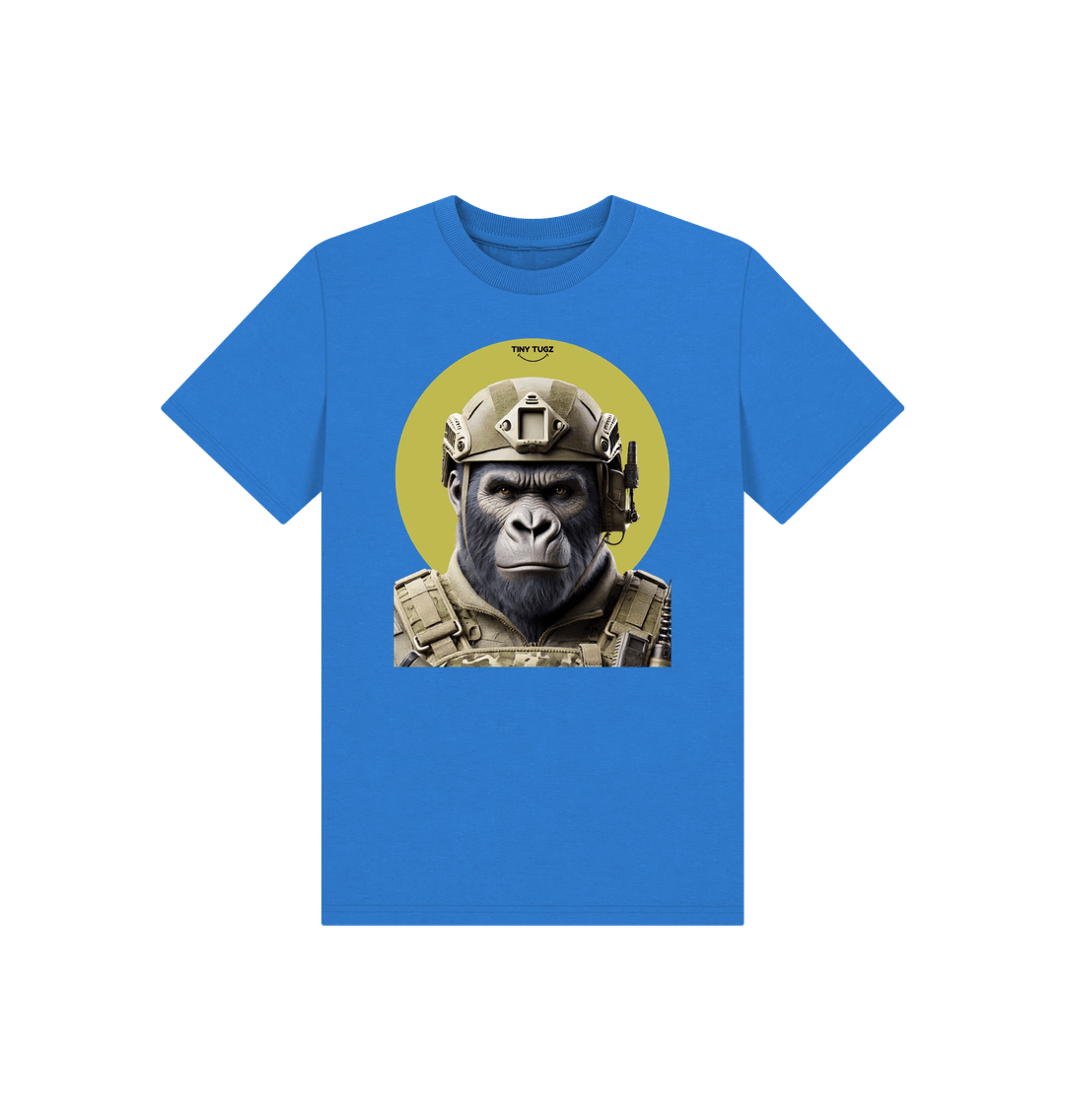 Bright Blue Printed Kids T-Shirt