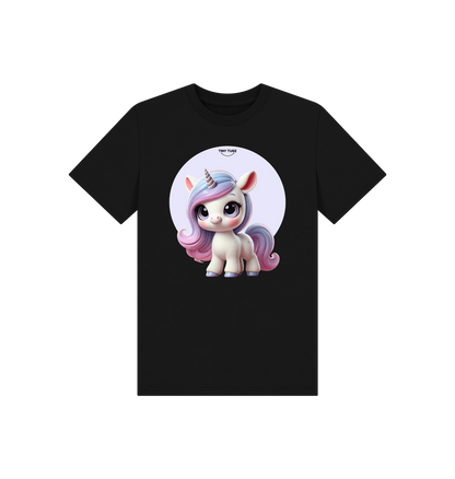 Black Printed Kids T-Shirt