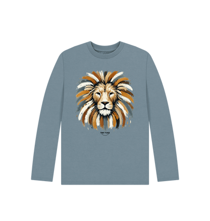 Stone Blue Printed Kids T-Shirt