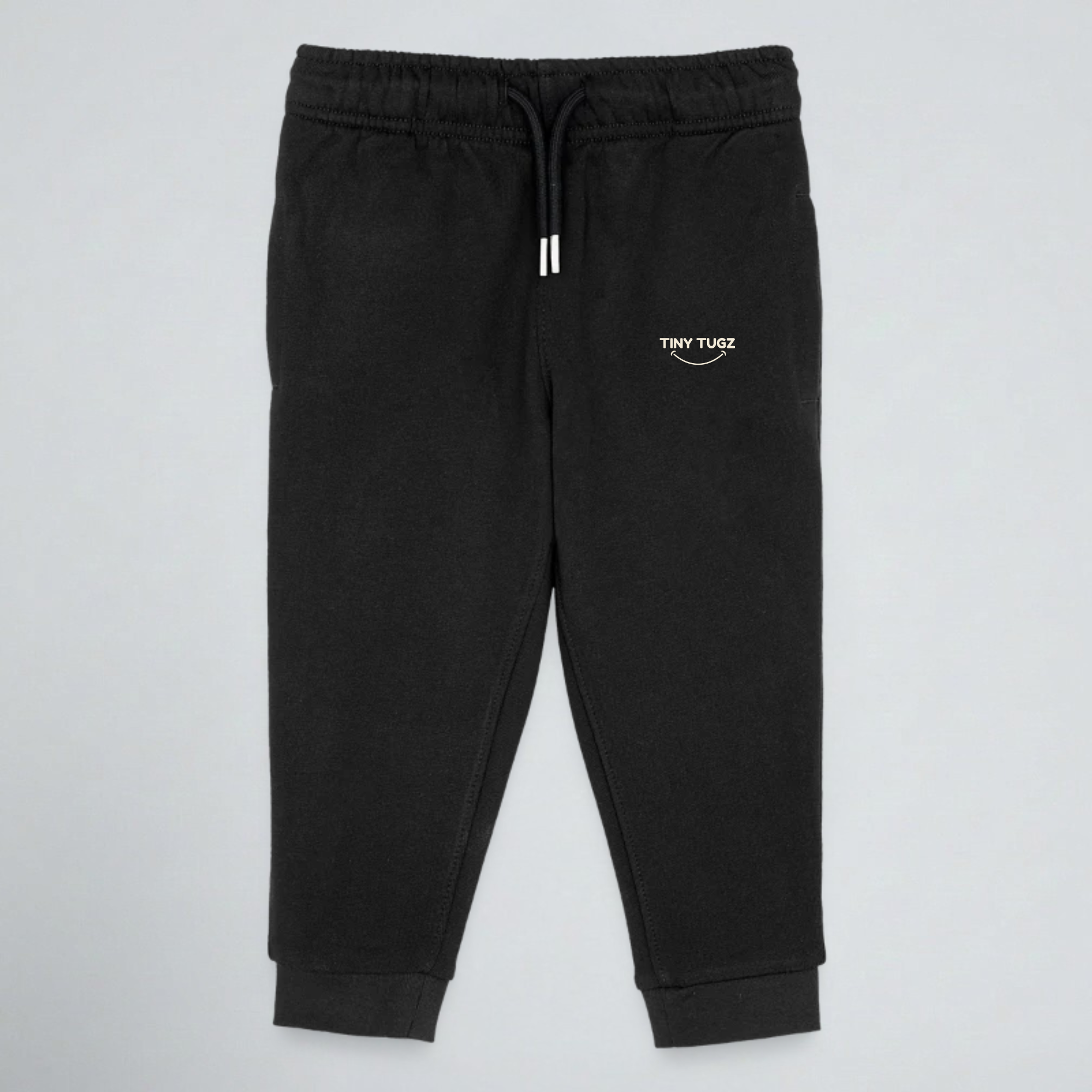 Tiny Tugz™ 100% Organic Cotton Kids Joggers – Black