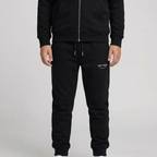 Tiny Tugz™ 100% Organic Cotton Teen Tracksuit – Stripe Logo – Black