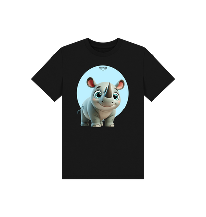Black Printed Kids T-Shirt