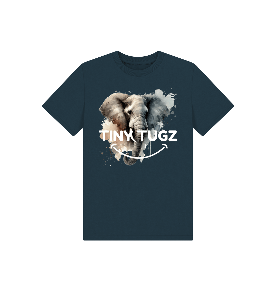 Denim Blue Printed Kids T-Shirt