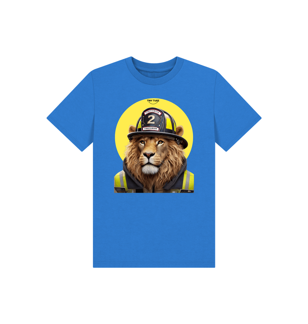 Bright Blue Printed Kids T-Shirt