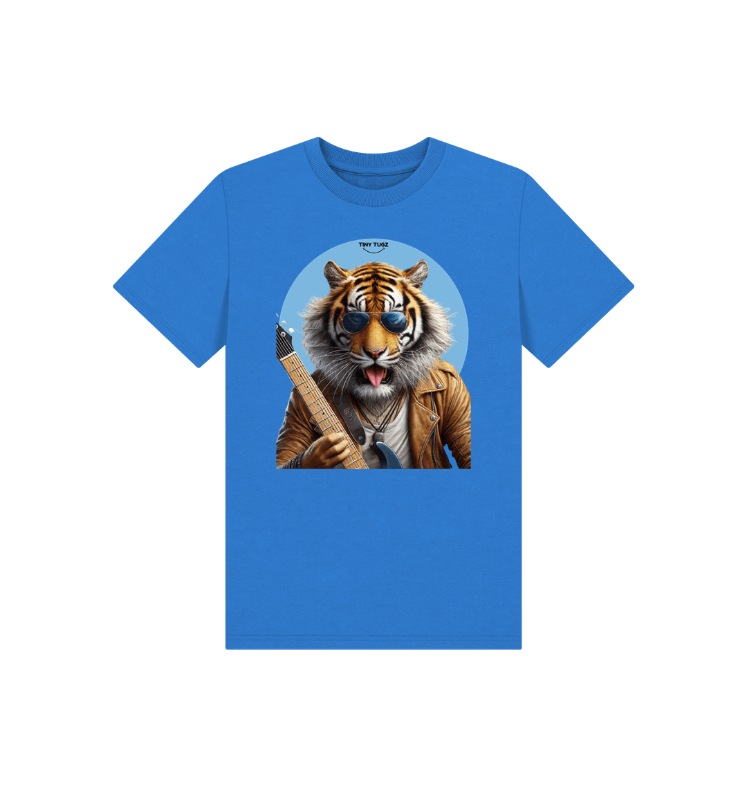 Bright Blue Printed Kids T-Shirt