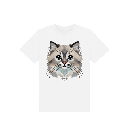 White Printed Kids T-Shirt