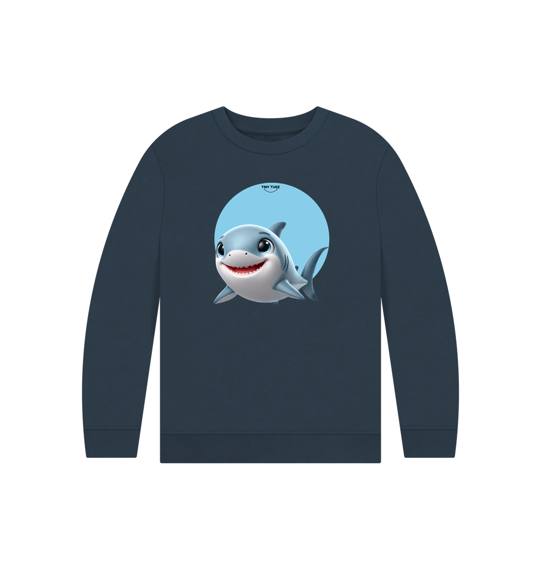 Navy Blue Printed Kids Jumper