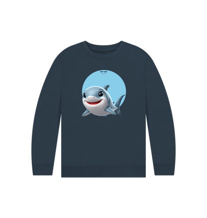 Navy Blue Printed Kids Jumper