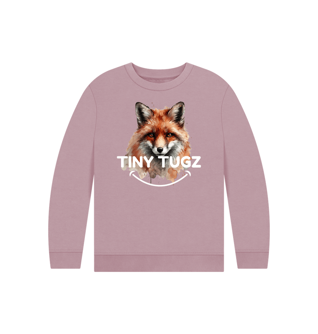 Mauve Printed Kids Jumper