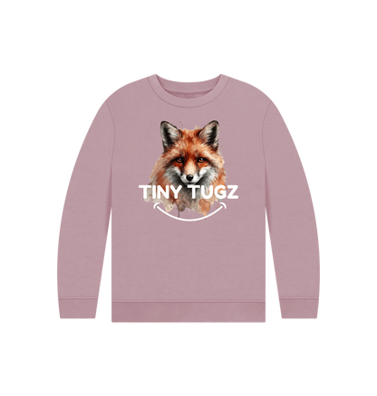 Mauve Printed Kids Jumper