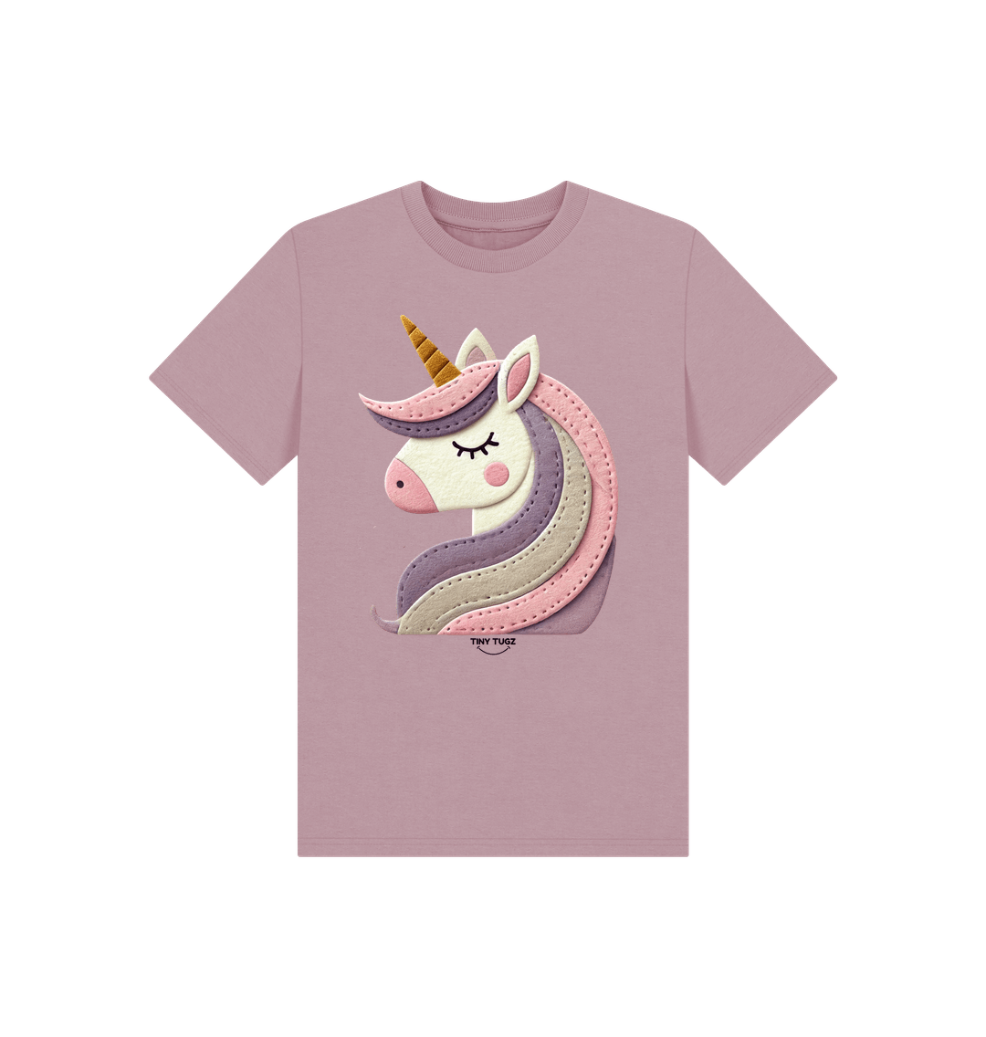Mauve Printed Kids T-Shirt
