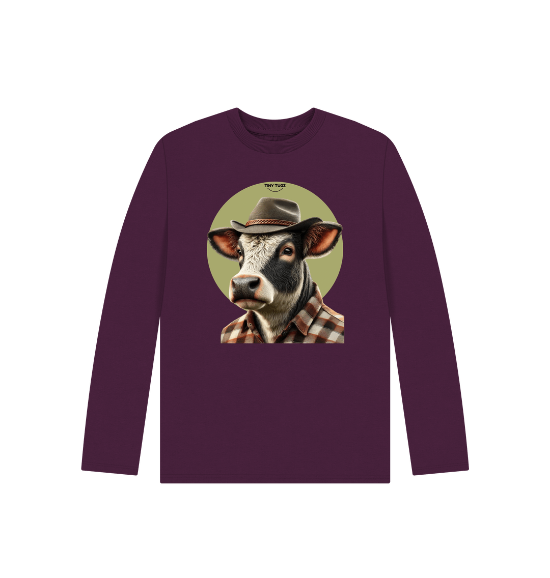 Purple Printed Kids T-Shirt