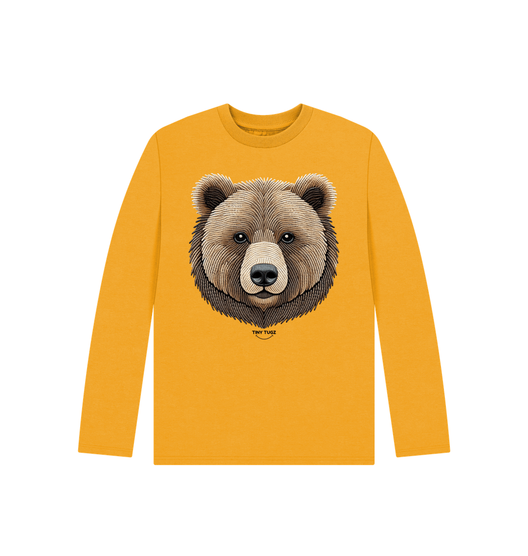 Mustard Printed Kids T-Shirt